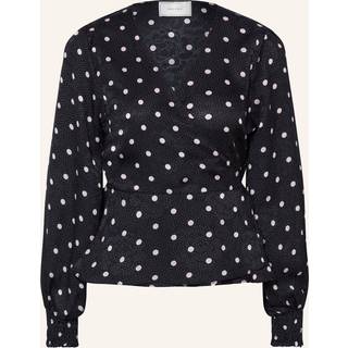 Merry Retro Dot Bluse, Black, 36