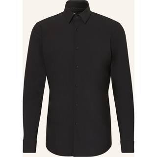 BOSS Black Herren Hemd schwarz Slim Fit