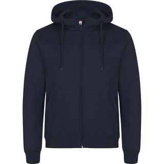 Clique - Hættetrøje med lynlås, Unisex, Mørk Marine - 0201034 - 580