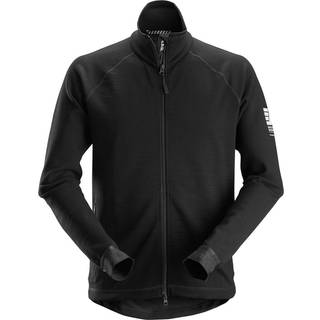 Snickers 8019 allroundwork, mellemlagsjakke i uld med lynlås sort M