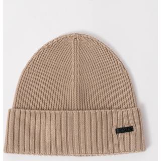 BOSS Fati Beanie Hat in Light Beige | BOSS | Norton Barrie - One Size