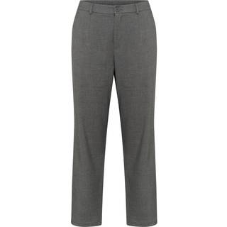 Kaffe Curve Kcmerla Straight Pants Bukser 10582712 Dark Grey Melange (48)