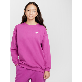 Oversized Nike Club Fleece-sweatshirt til større børn - lilla - XL
