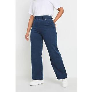 Yours Curve Yours Curve Blue Wide Leg Jeggings