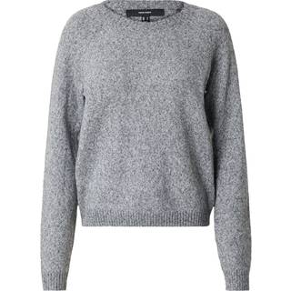 Vero Moda Dame Strikket Trøje Rundhals Asfalt
