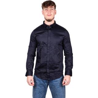 Armani Exchange Slim Fit Long Sleeved Shirt Navy