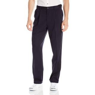 Dockers M?nds Relaxed Fit Komfort Khaki Bukser Plisserede Dockers Navy 36W x 29L