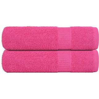 badehåndklæder 2 stk. FROGN lyserøde 100x150 cm 100% bomuld