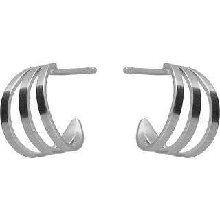 Victoria Cruz A4777-HT Damen-Ohrringe Milan Triple Creolen Silber