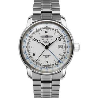 Zeppelin 100 Year Automatic GMT 8666MB1 - Herre - 42 mm - Analog - Automatisk - Mineralglas