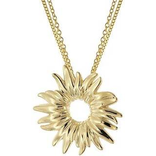 trendor 15634 Anhänger Sonnenblume Gold 333 / 8K mit goldplattierter Kette
