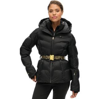 Superdrytil kvinder. WS110167A Luxe quiltet frakke sort (XS), Casual, Genanvendt polister, Bæredygtig