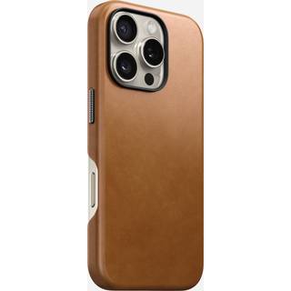 Nomad iPhone 16 Pro Traditional Leather Cover - MagSafe Kompatibel - Tan