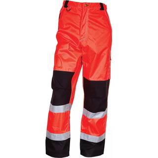 Hi-vis arbejdsbukser 082400R rød/sort Str. S