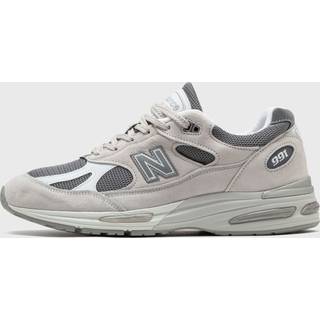 New Balance Unisex Made in UK 991v2 i Grå/Hvid Suede/Mesh, Størrelse 42