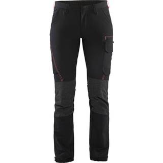 Blåkläder 7122 Dame Service Buks 4-vejs stretch / Dame Service Arbejdsbuks 4-vejs stretch - D22 - Sort/Rød