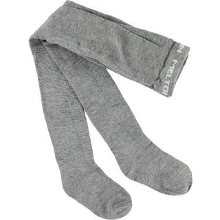 Melton Strømpebukser Light Grey Melange i Bambusviskose