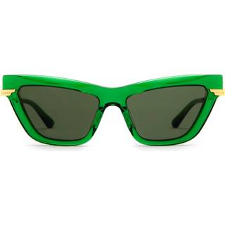 Bottega Veneta Kvinde BV1241S 003 Solbriller Acetat Grøn Grøn Cat Eye Normal