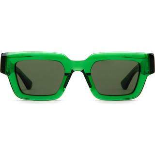 Bottega Veneta Unisex BV1230S 002 Solbriller Acetat Grøn Grøn Firkantet Normal