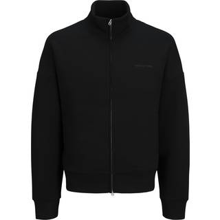 Ensfarvet Sweatshirt Med Lynlås