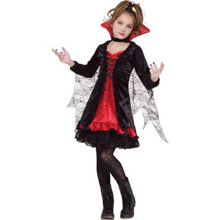 Vampiress Kinder Kostümkleid mit Spitze M