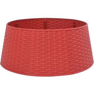 skjuler til juletræsfod Ø56x23 cm plast rød