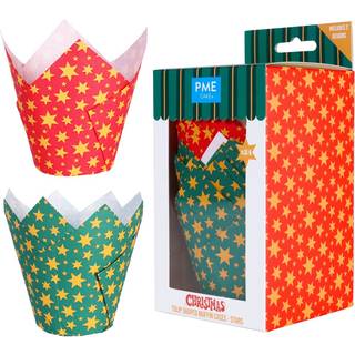 Tulipan Muffinsforme 24 stk. – Stars, PME