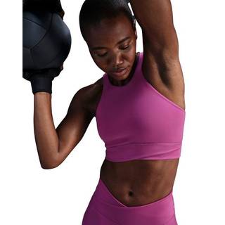 Nike One Twist-sports-bh med høj hals, let støtte og let for til kvinder - lilla - XXL