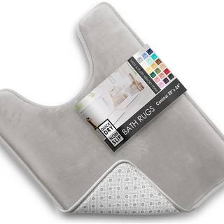 Clara Clark badev?relse t?pper fl?jl hukommelse skum badem?tm?t skridsikre maskine vaskbare badet?pper - t?rrer hurtigt ultra bl?dt plys badem?tt