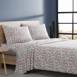 Wrangler - Queen Sheet Set Silky & Lightweight Bedding Set Floral Home Decor Oeko -Tex Certified (Westward Floral Beige Queen)