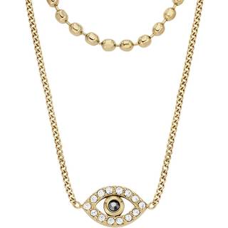 Fossil Stainless Heritage Stainless Steel Station Women's Necklace JF04792710