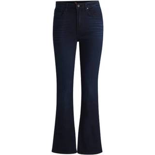 Jeans med slim fit og svaj i blå denim med stræk
