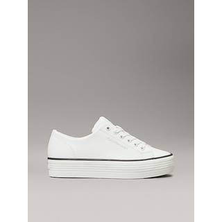 Leather Platform Trainers - White - EU 37