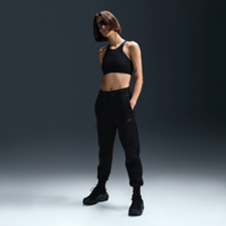 Nike Sportswear Tech Fleece-joggers med mellemhøj talje til kvinder - sort - M (EU 40-42)