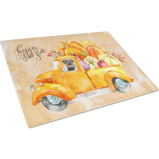 Caroline's Treasures CK2629LCB Fall Harvest Rottweiler Glass Cutting Board Stor dekorativt tempereret glas Køkkenskæring og serveringsplade Stor