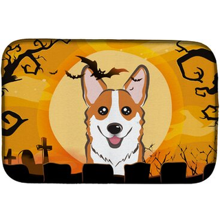 """" Caroline's Treasures Halloween Corgi Dish Drying Mat 14 """" """" X 21 """" """" """"