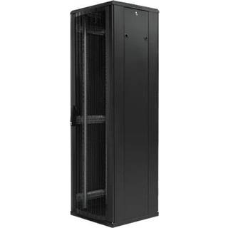 TOTEN System G 19" cabinet 42U 600x600 perated front doo - Kabinet - Server (Tower) - Sort