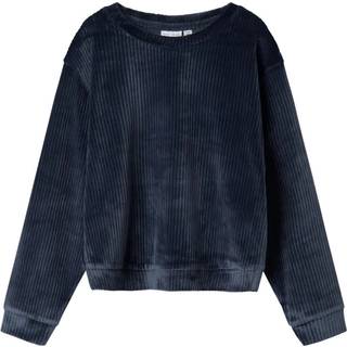 Name It Dark Sapphire Velvet Short Top
