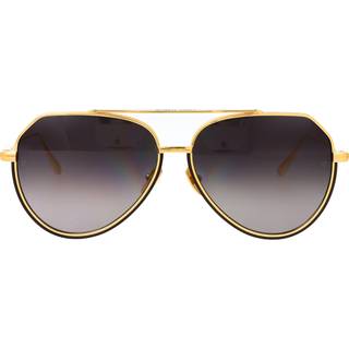 Linda Farrow BAYER LFL1472 C1 61 Solbriller Mænd Guld - Matte Black - 61mm