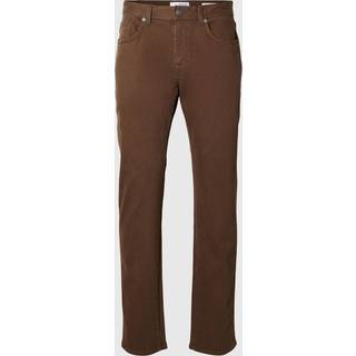 Selected Straight Scott Jeans Dark Earth