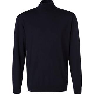 BOGGI MILANO Herren Rollkragenpullover blau unifarben