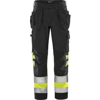 Fristads 131975 HiVis Green håndværkerbuks kl.1 2640 GPLU Hi-Vis Gul/Sort C44