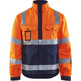 Blåkläder 4023 High Vis Arbejdsjakke / High Vis Arbejdsjakke - 4XL - High Vis Orange/Marineblå