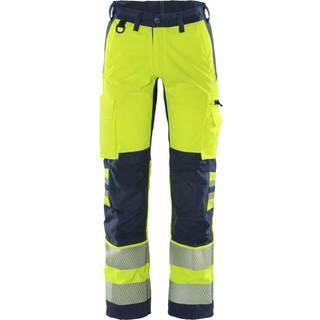 Fristads 130164 Hi Vis Bukser kl.2, Flexforce / Arbejdsbukser Hi-Vis gul/Marine C44