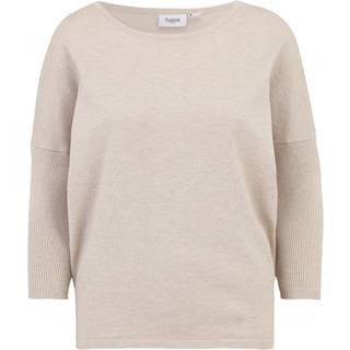 Saint Tropez MilaSZ R-Neck Pullover - Natur - Str XL - Damer