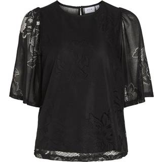 VILA dame top VIKAYLE - Black - 36