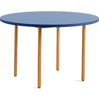 HAY Two-Colour Dining Table (Ø120 cm) Spisebord Ochre & Blue