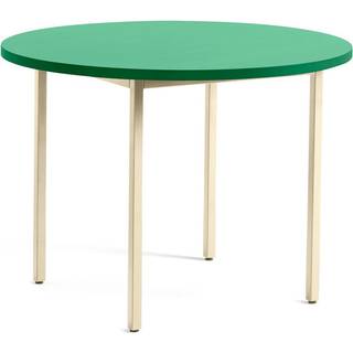 HAY Two-Colour Dining Table (Ø105 cm) Spisebord Ivory & Green Mint