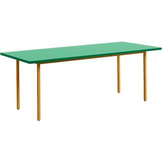 HAY Two-Colour Dining Table (200x90 cm) Spisebord Ochre & Green Mint