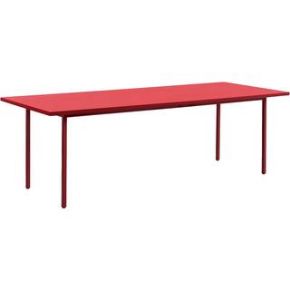 HAY Two-Colour Dining Table (Ø120 cm) Spisebord Maroon Red & Red